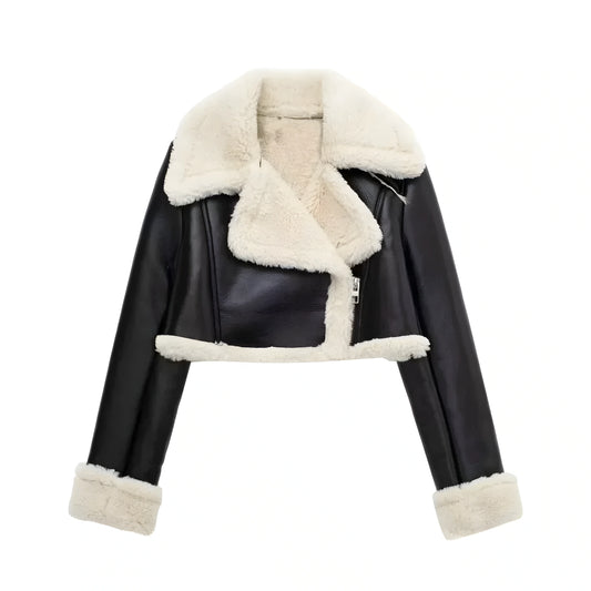 CROPPED AVIATOR JACKET